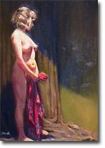 Nude w/Red Scarf