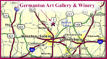 Map of Germanton Art Gallery & Winery